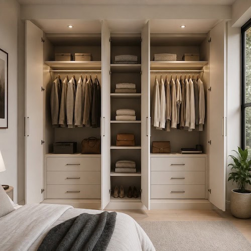 Built-In Hinged Door Wardrobes