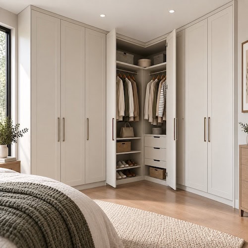 Corner & Return Wardrobes Hinged