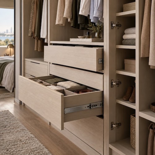 Drawer Hardware Wardrobe Internals