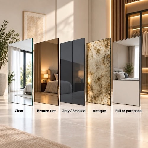 Five Distinct Mirror Glass Panel Finishes