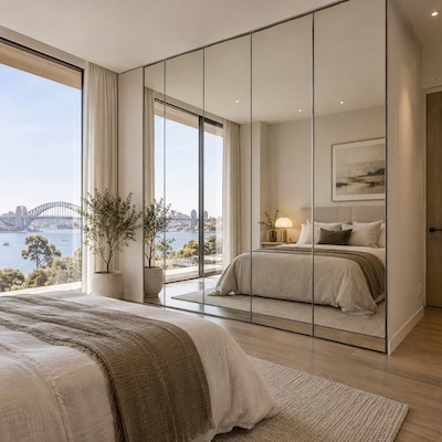 Floor-to-Ceiling Mirror-Wardrobe