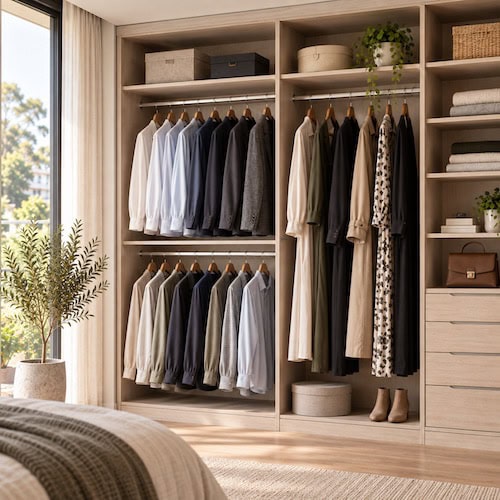 Hanging Rails Wardrobe Internals