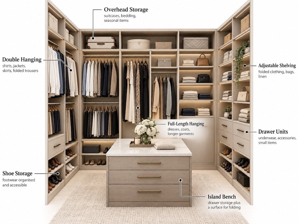 Luxury Walk-In Wardrobe Internal Guide