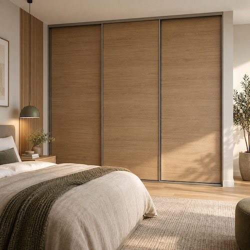 Melamine & Woodgrain Sliding Door Wardrobe Panels