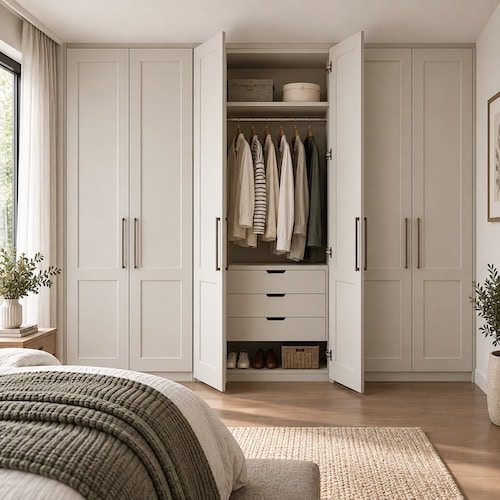 Profiled & Shaker Hinged Wardrobe Doors