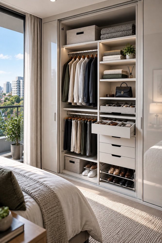 Wardrobe Internals for Small Bedrooms and Apartments