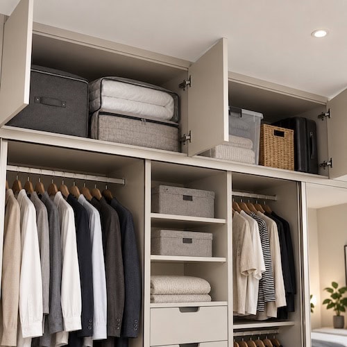 Wardrobe Overhead Storage